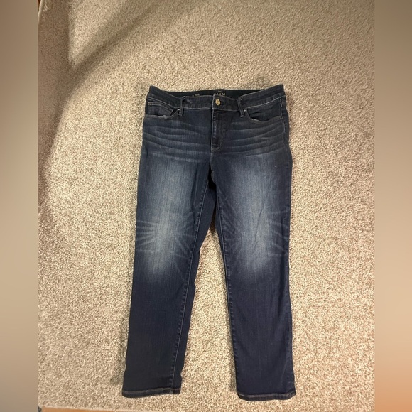 White House Black Market Denim - White House Black Market Slim Crop Jeans – Size 10S Dark wash Like new